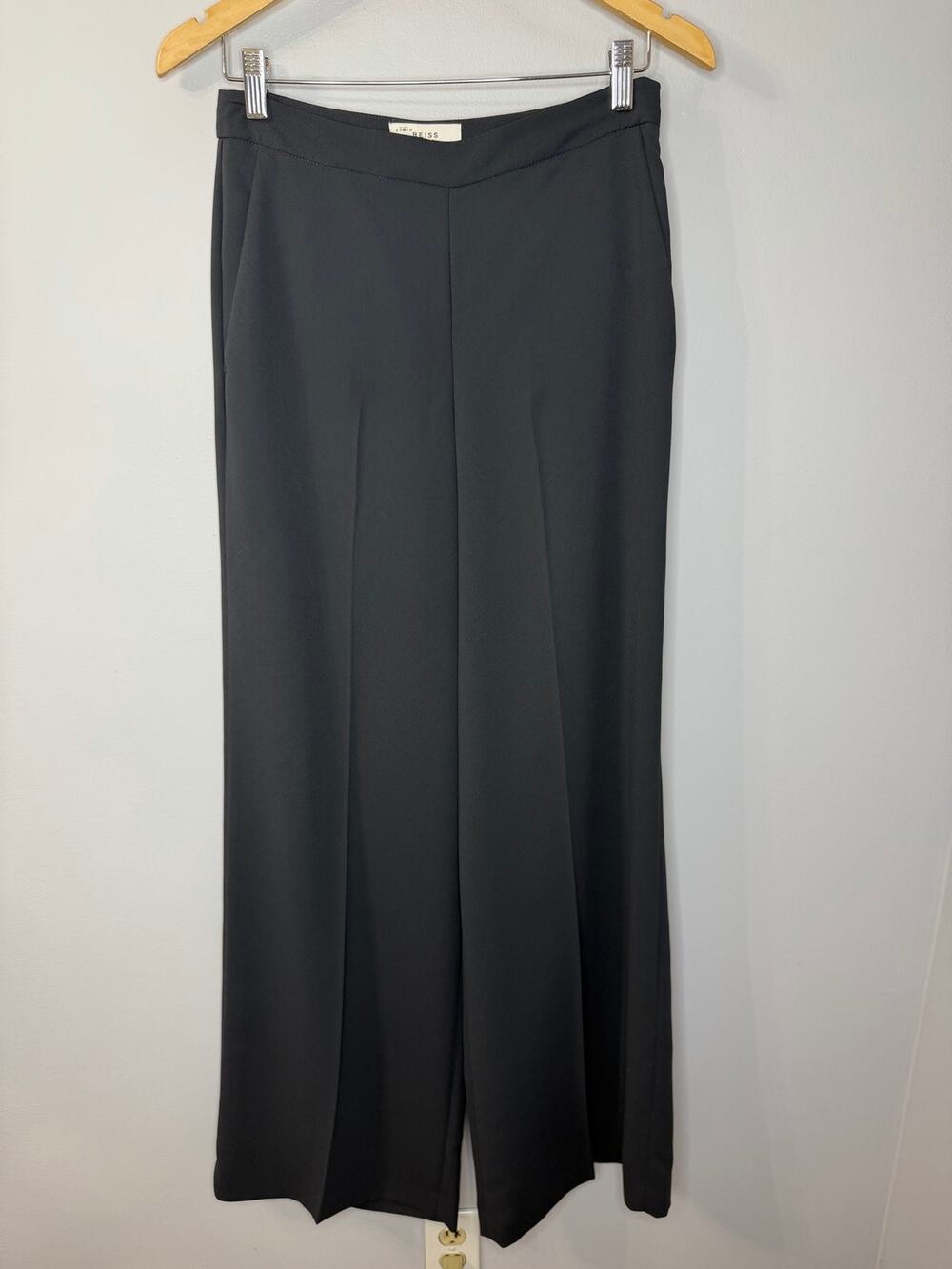 Reiss Ginny Wide Wide Leg Trousers Pant Dark Teal Classic Elegant Women's 6